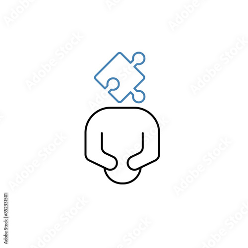dilemma concept line icon. Simple element illustration. dilemma concept outline symbol design.