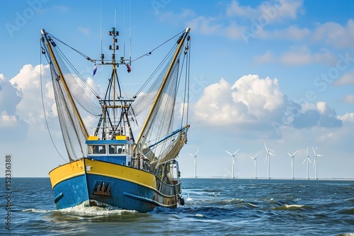 Fishing Boat at the coast of Buesum, North Sea