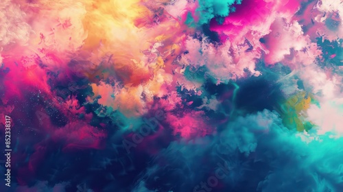 Abstract Colorful Cloudscape