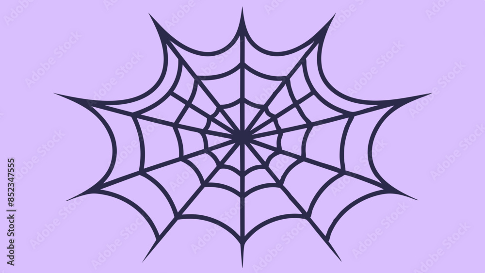 Spider web icon in vector format, representing a delicate and intricate web. Spider web icon in vector format, representing a delicate and intricate web.