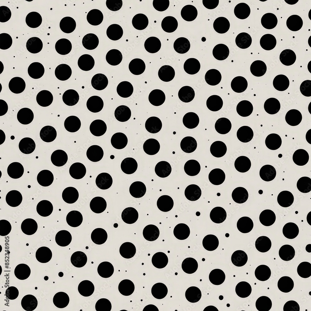 Black and White Polka Dot Pattern. Black and White Polka Dot Pattern.