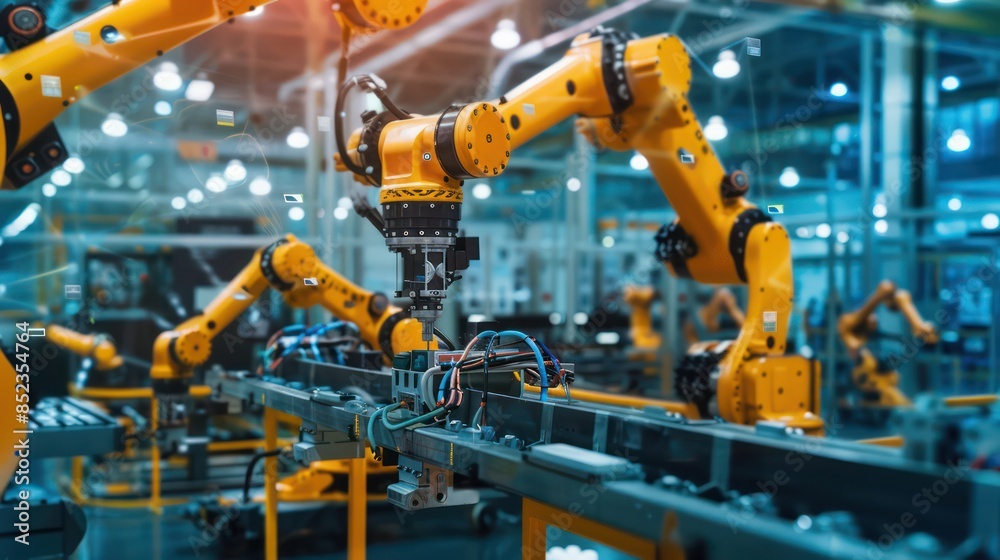 heavy automation robot arm machine in smart factory industrial heavy automation robot arm machine in smart factory industrial