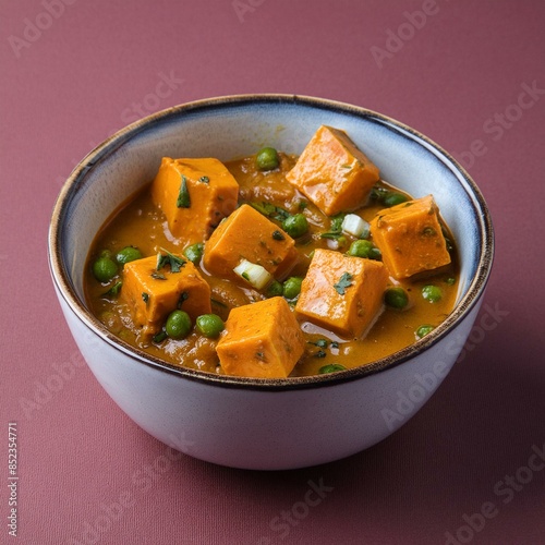 Indian delicious cuisine matar paneer photo