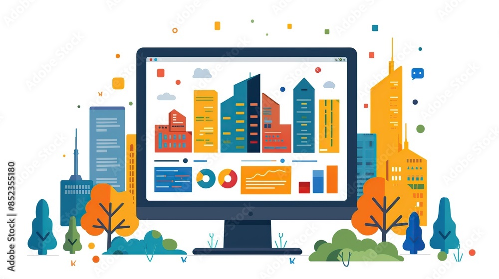 Obraz premium Abstraction. Abstract digital painting. Abstract background