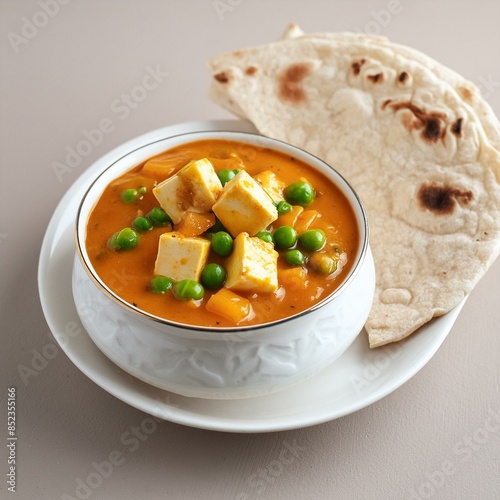 Indian delicious cuisine matar paneer photo