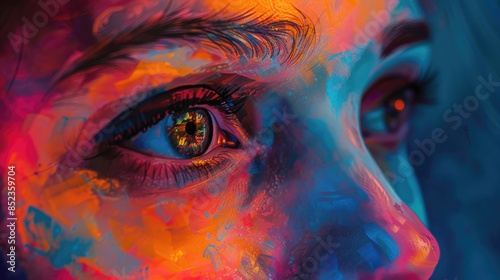 Fototapeta Naklejka Na Ścianę i Meble -  Captivating hues draw the attention of the gaze