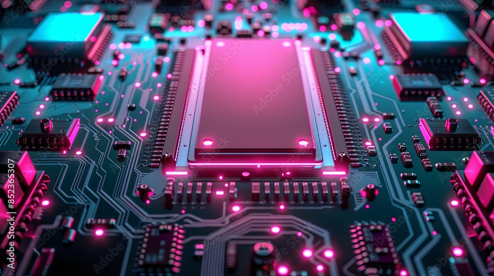 3D hardware board. 3D hardware board.