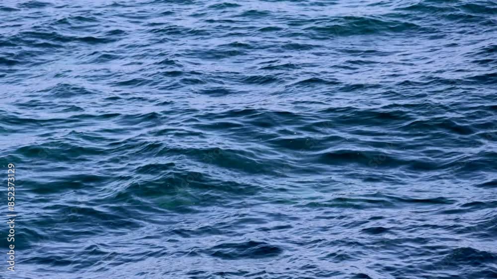 This is a close-up of sea waves in the middle of the ocean. Real time This is a close-up of sea waves in the middle of the ocean. Real time