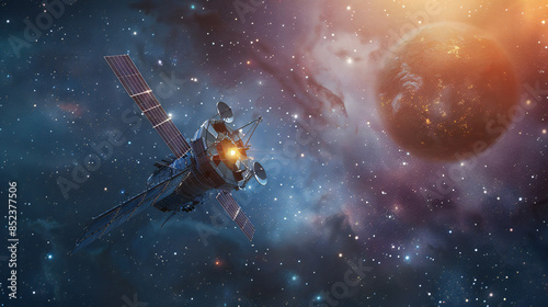 Wallpaper Mural modern satelite in cosmos watching earth
 Torontodigital.ca