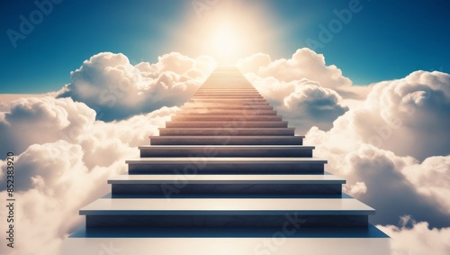 Imaginary picture of the path to heaven