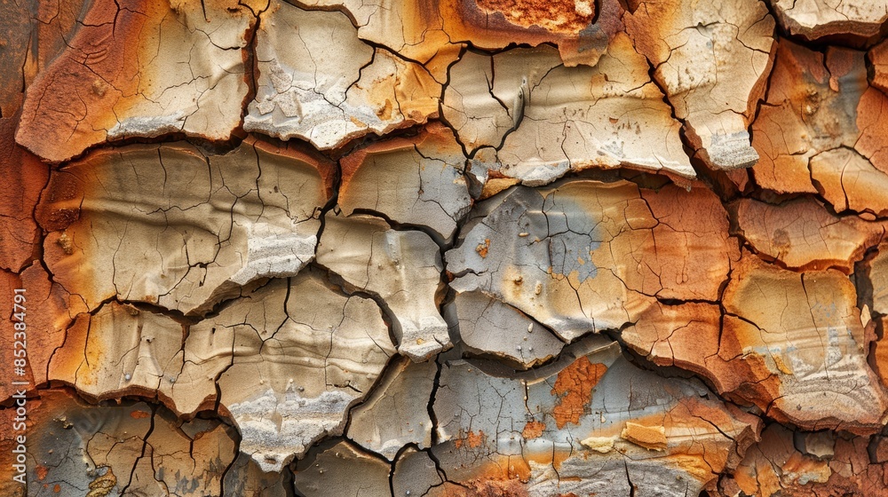 Dry and cracked clay Dry and cracked clay