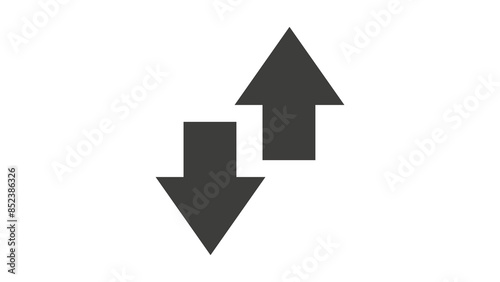 Free Download Arrows up down icon design illustration - GFXLoad