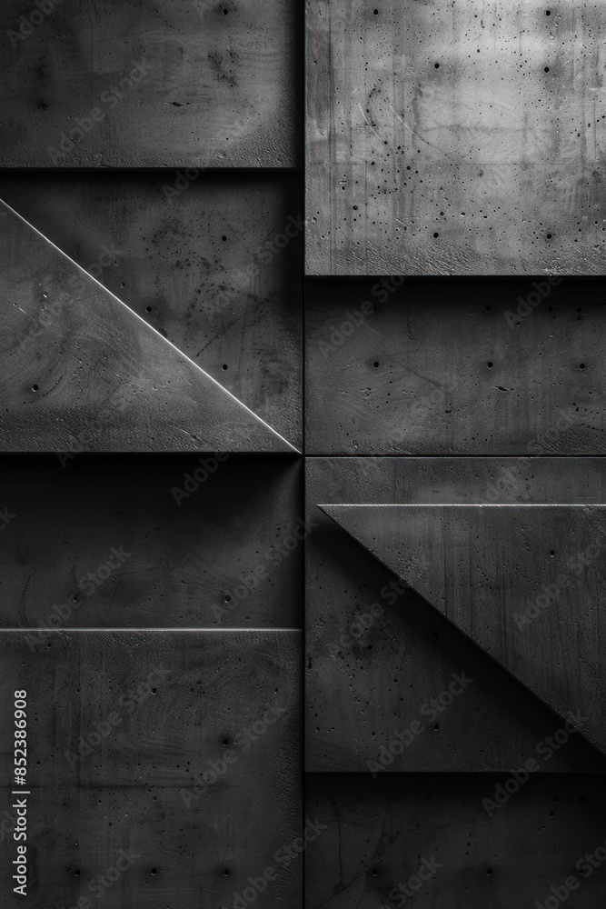 Geometric Concrete Wall Pattern Geometric Concrete Wall Pattern