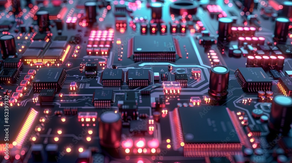 an abstract hardware board an abstract hardware board