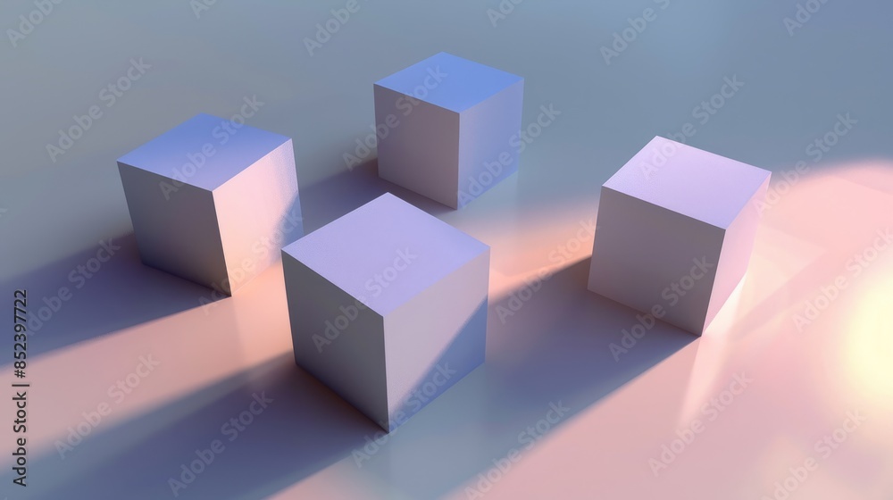 A red 3D cube illustration on a white background A red 3D cube illustration on a white background