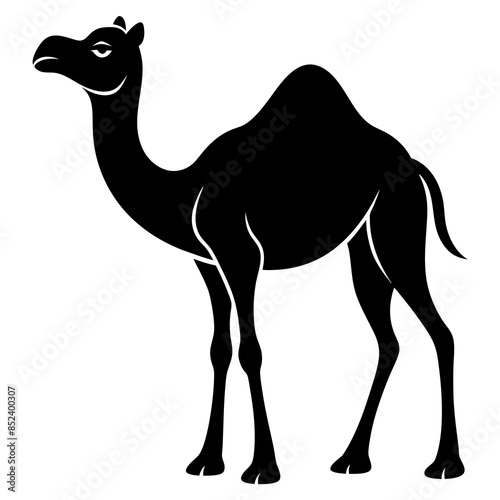 Camel icon silhouette vector illustration.