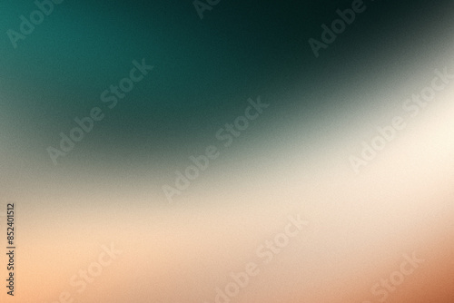 Abstract Grainy Gradient Background Texture Banner Poster in Orange, White, Tosca, Black, Dark Green