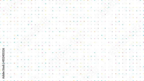 Color random dots on white background