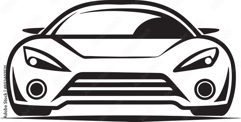 mordern car logo illustration black and white mordern car logo illustration black and white