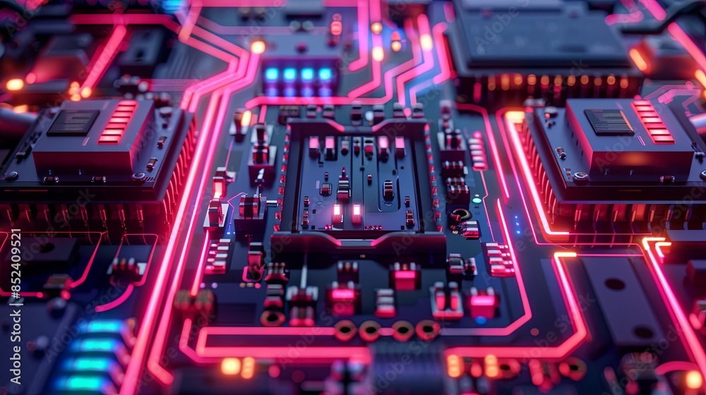 an abstract hardware board an abstract hardware board