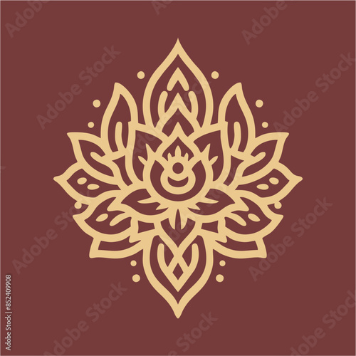 thai flower.traditional Thai flower ornamnet decoration