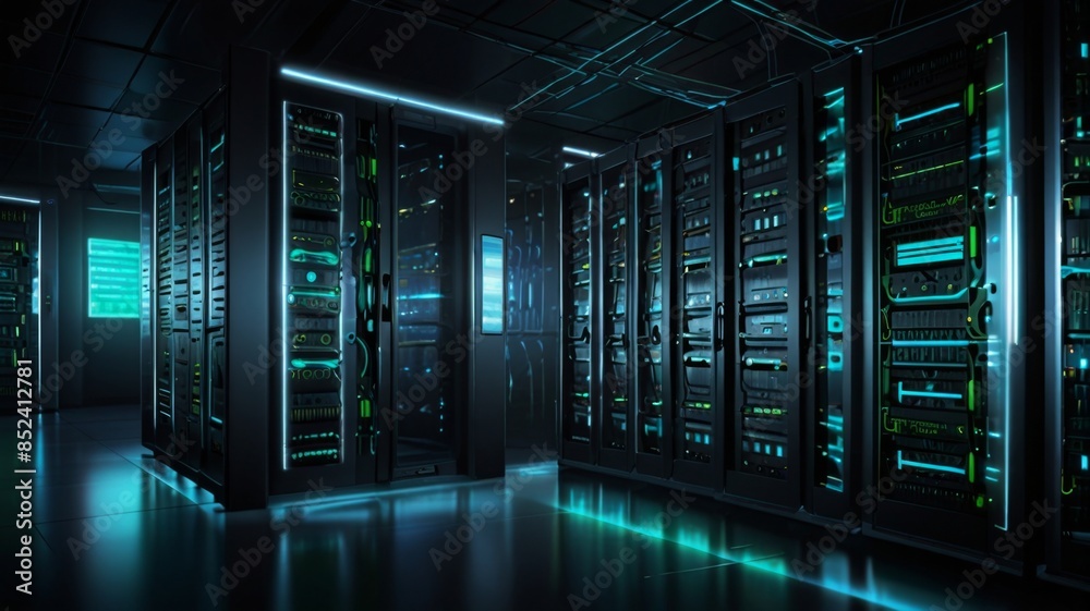 Design an abstract background inspired by high-tech data server racks Design an abstract background inspired by high-tech data server racks