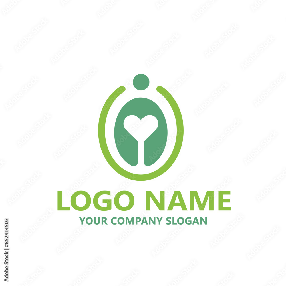 Medical health wealth logo vector