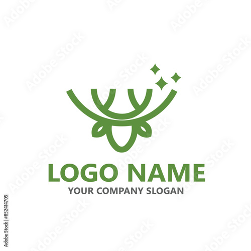  leaf logo design ready vector template