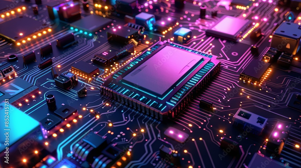 an abstract hardware board an abstract hardware board