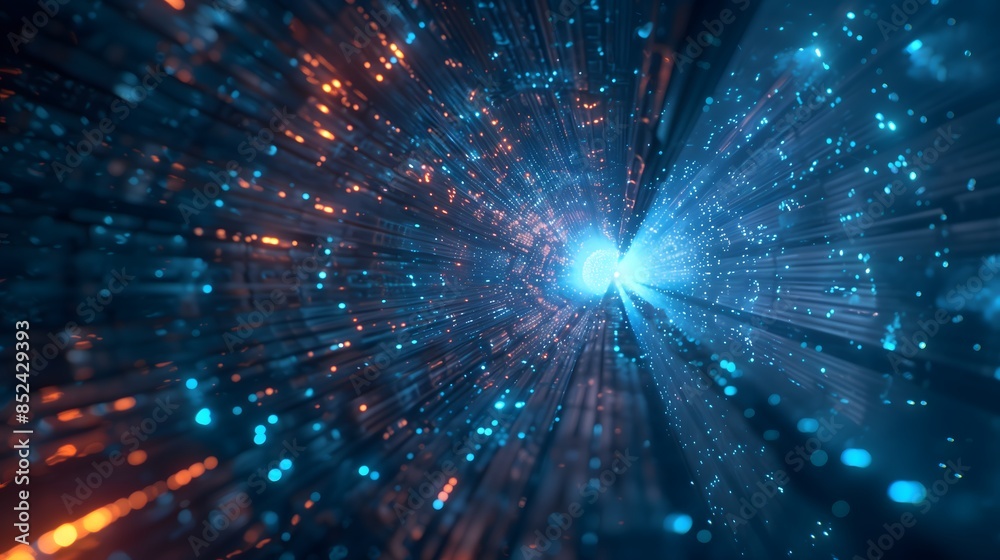 Futuristic Hyperspace Warp Effect Futuristic Hyperspace Warp Effect