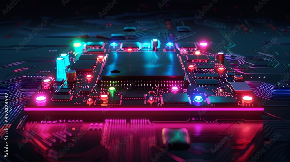 an abstract hardware board an abstract hardware board