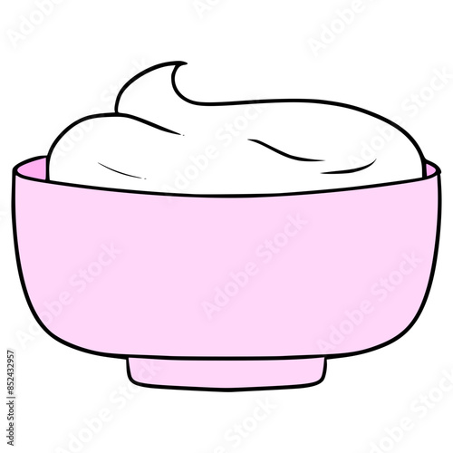 mayonnaise dip illustration hand drawn isolated vector	
