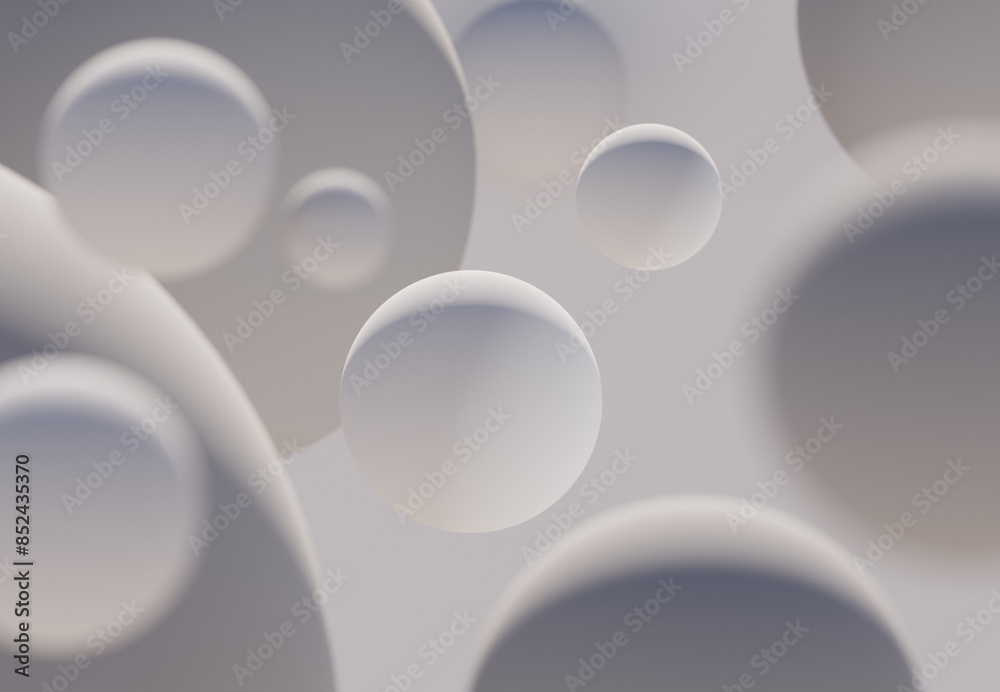 Abstract background with beige spheres.
