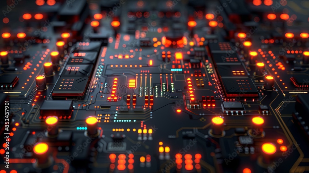 an abstract hardware board an abstract hardware board