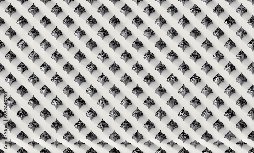 Black and white pattern. Abstract seamless pattern. AI generated. Black and white pattern. Abstract seamless pattern. AI generated.