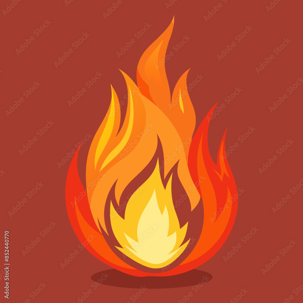 illustration of a fire illustration of a fire