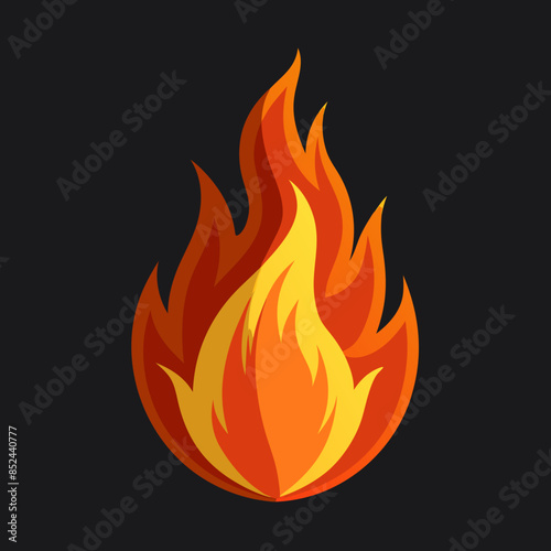 illustration of a fire