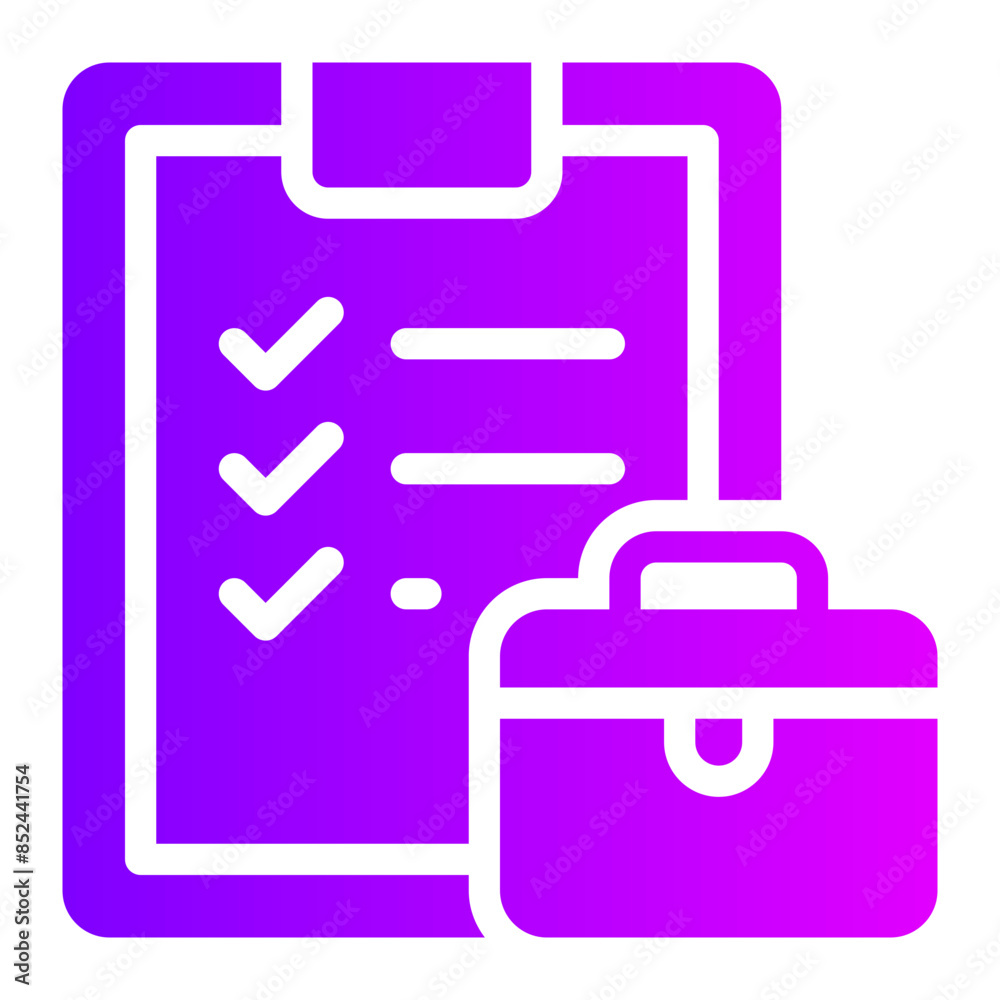 briefcase gradient icon