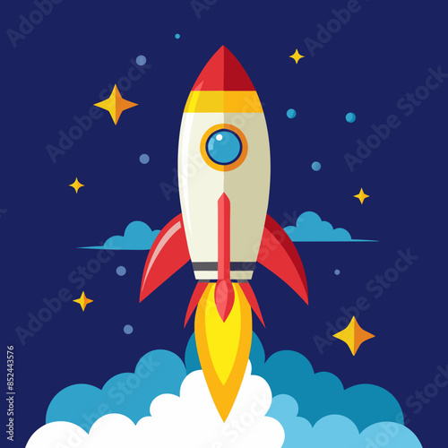 rocket in space