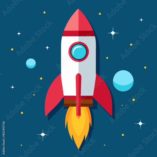 rocket in space