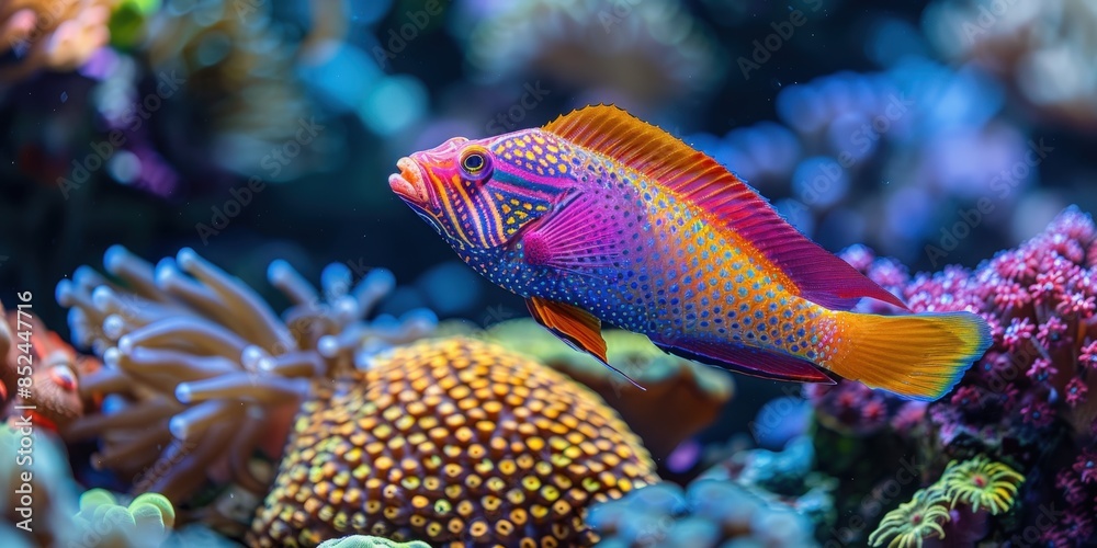 Obraz premium Vibrant Coral Reef Fish
