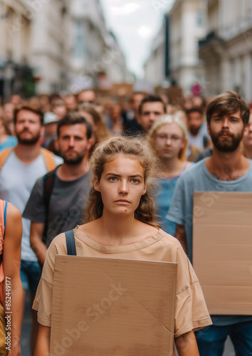 Diverse People Protesting on the Streets