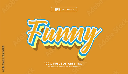 Design editable text effect, Funny text effect