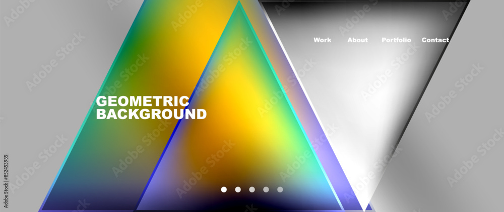 Gradient triangle geometric minimal wallpaper Gradient triangle geometric minimal wallpaper