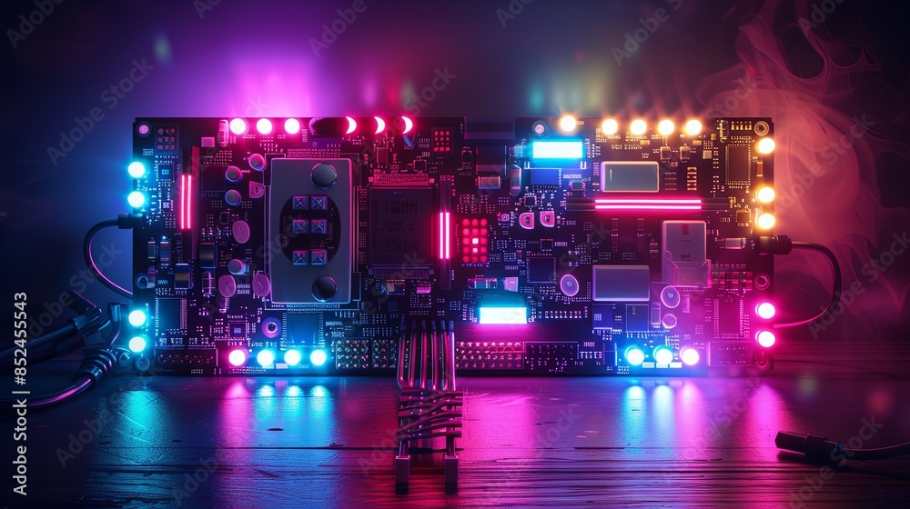 an abstract hardware board an abstract hardware board