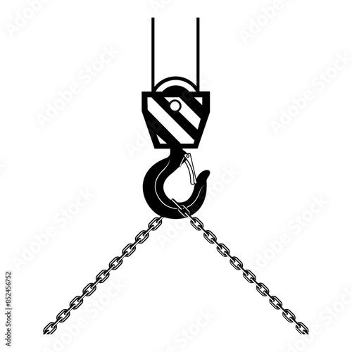Crane Hook With Chain Hoist