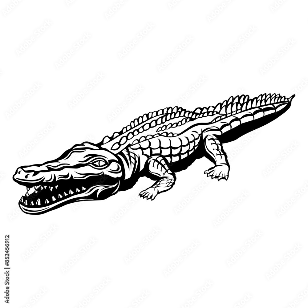 Naklejka premium Crocodile