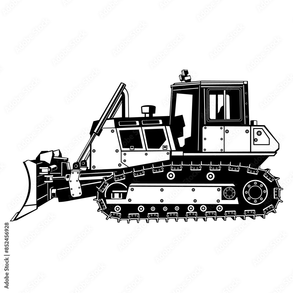 Naklejka premium Crowler Dozer