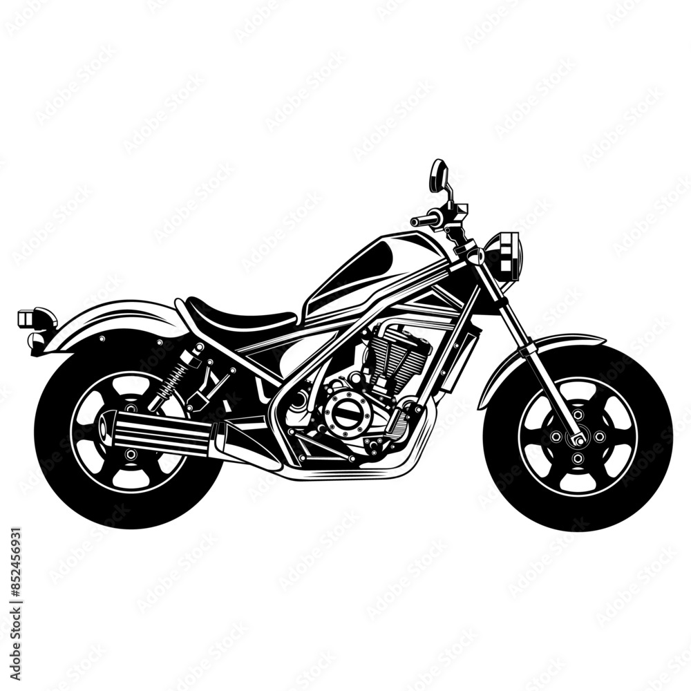 Obraz premium Cruiser Motorcycle