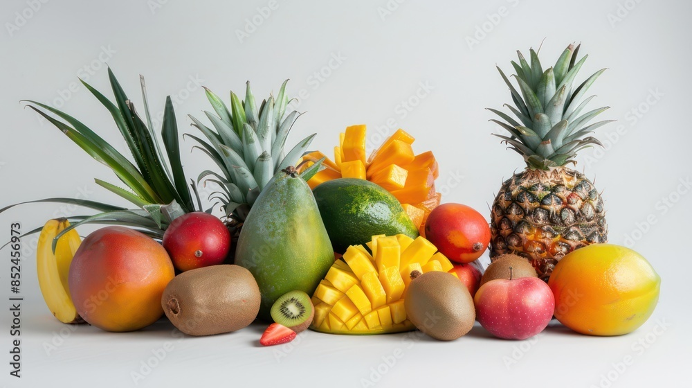tropical delights isolated on white background tropical delights isolated on white background